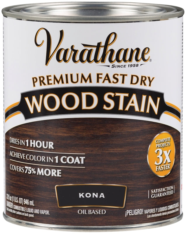 Varathane 262010 Wood Stain, Kona, Liquid, 1 qt, Can