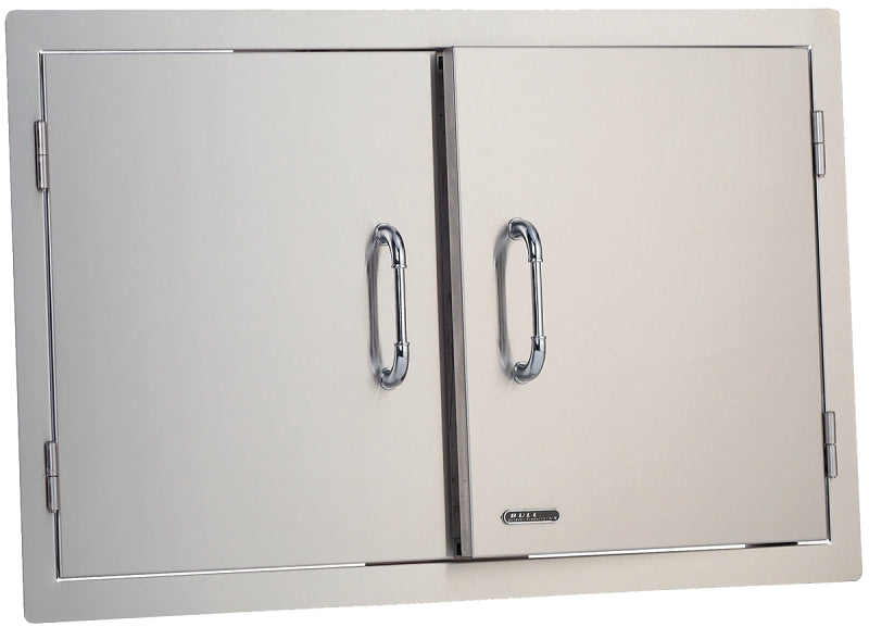 Bull 33568 Double Walled Door, 33 in L, 22 in W, 2 in H, Stainless Steel