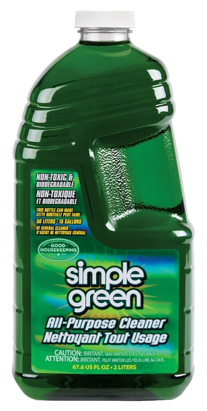 Simple Green 2710000613903 All-Purpose Cleaner, 2 L Bottle, Liquid, Sassafras, Green