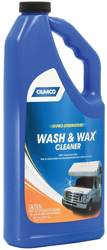 Camco 40493 Wash and Wax Cleaner, 32 oz, Bottle, Liquid, Fresh Fragrance