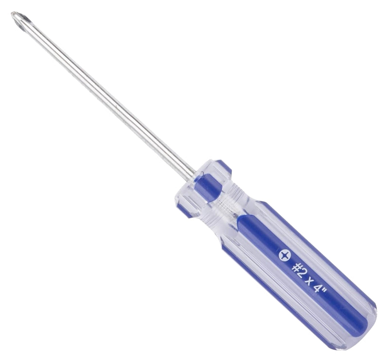 Vulcan Screwdriver, #2 Drive, Phillips Drive, 7-1/2 in OAL, 4 in L Shank, Plastic Handle