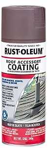 Rust-Oleum 285222 Rust Preventative Spray Paint, Flat, Rustic Slate, 12 oz, Can