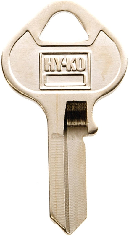 Hy-Ko 11010MH1 Key Blank, Brass, Nickel, For: Master Cabinet, House Locks and Padlocks