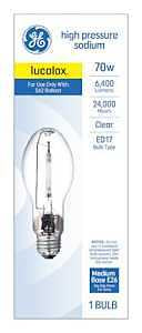 GE 30967 General-Purpose Light Bulb, 70 W, Ellipsoidal Lamp, E26 Medium Lamp Base, 6400 Lumens, 1900 K Color Temp