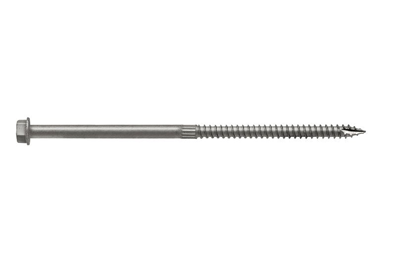 Simpson Strong-Tie Strong-Drive SDS SDS25600MB Connector Screw, 6 in L, Serrated Thread, Hex Head, Hex Drive, Steel