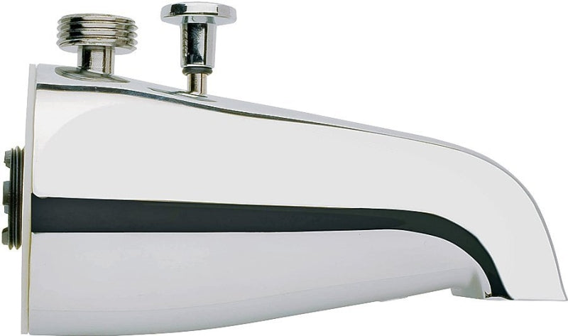 Plumb Pak PP825-32 Bathtub Spout with Diverter, 3/4 in Connection, IPS, Chrome Plated, For: 1/2 in or 3/4 in Pipe