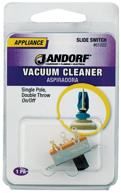 Jandorf 61022 Slide Switch, SPDT, Tab Terminal, 3 A, 125 V