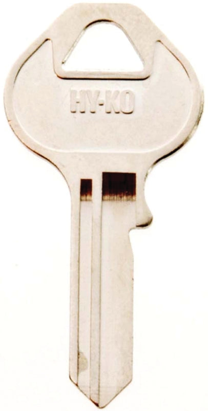 Hy-Ko 11010M12 Key Blank, Brass, Nickel, For: Master Locks and Padlocks