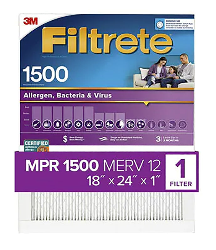 FILTER AIR 1500MPR 18X24X1IN