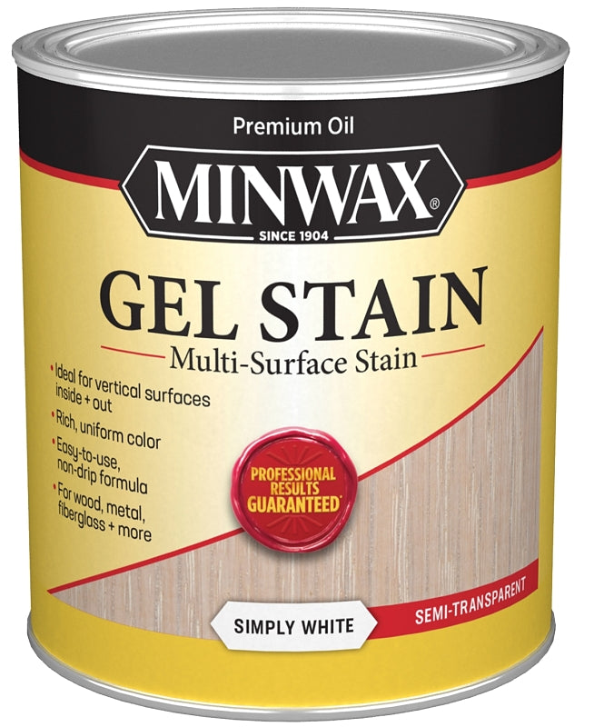 Minwax 616110444 Gel Stain, White, 1 qt