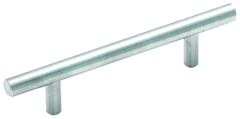 Amerock Bar Pulls Series BP19011SS Cabinet Pull, 6-1/8 in L Handle, 1-3/8 in Projection, Stainless Steel