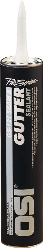 OSI GS121 Series 1939849 Gutter and Seam Sealant, Gray, Liquid, 10 oz Cartridge