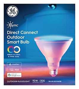 GE 93131637 Smart Bulb, 15 W, Wi-Fi Connectivity: Yes, Bluetooth, Wi-Fi Control, E26 Medium Lamp Base, LED Lamp