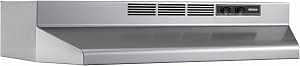 Broan 4130SF Under-Cabinet Range Hood, 2850 rpm Fan, Non-Ducted Vent, 30 in W, 17-1/2 in D, 6 in H, Steel, Stainless