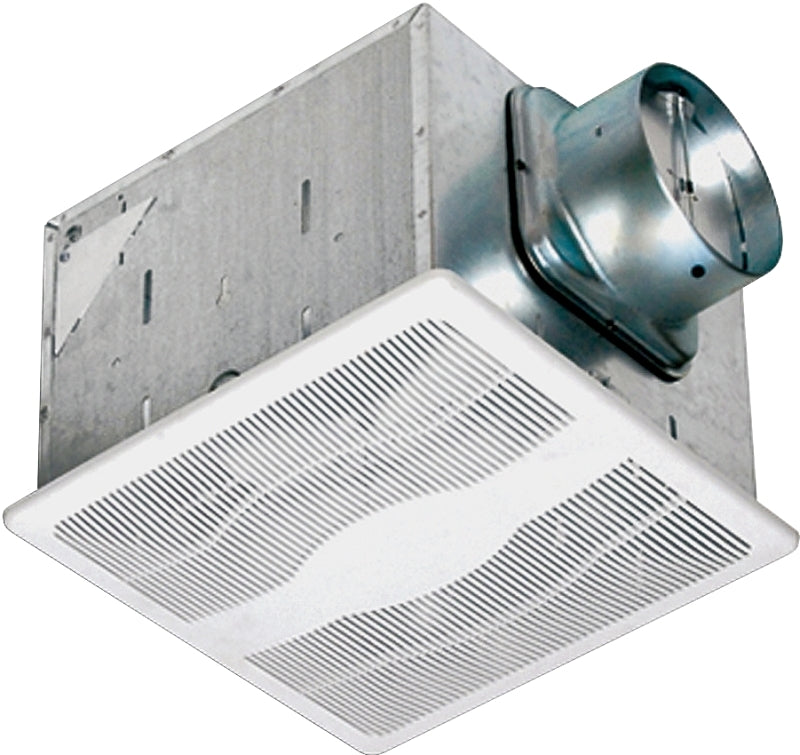 Air King E130S/ES130S Exhaust Fan, 12-3/4 in L, 12-7/8 in W, 0.3 A, 115/120 V, 1-Speed, 130 cfm Air, Steel