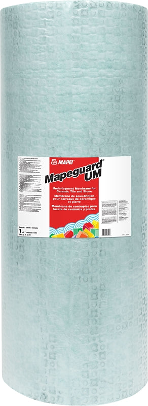 Mapei Mapeguard UM 2850930 Underlayment Membrane, 323 sq-ft Coverage Area, 98.4 ft L, 39.4 in W, 1/64 in Thick