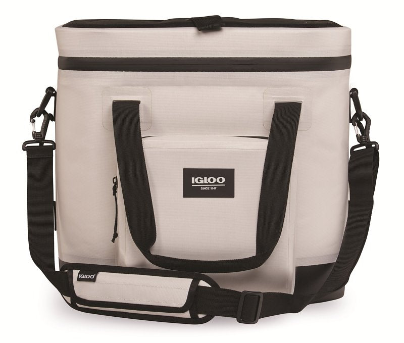 Igloo Trailmate Series 62204 Heavy-Duty Cool Bag, 31 cm L, 44.5 cm W, 30 qt, EVA/HDPE/Polyester, Bone, Zipper