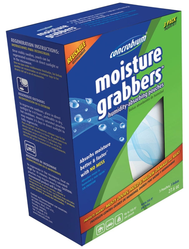 Concrobium 745-3276 Moisture Grabber, 27.6 oz Pouch, Solid, Odorless