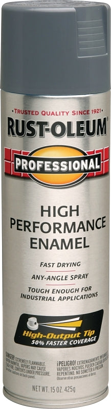 Rust-Oleum 7587838 Enamel Spray Paint, Gloss, Dark Machine Gray, 15 oz, Can