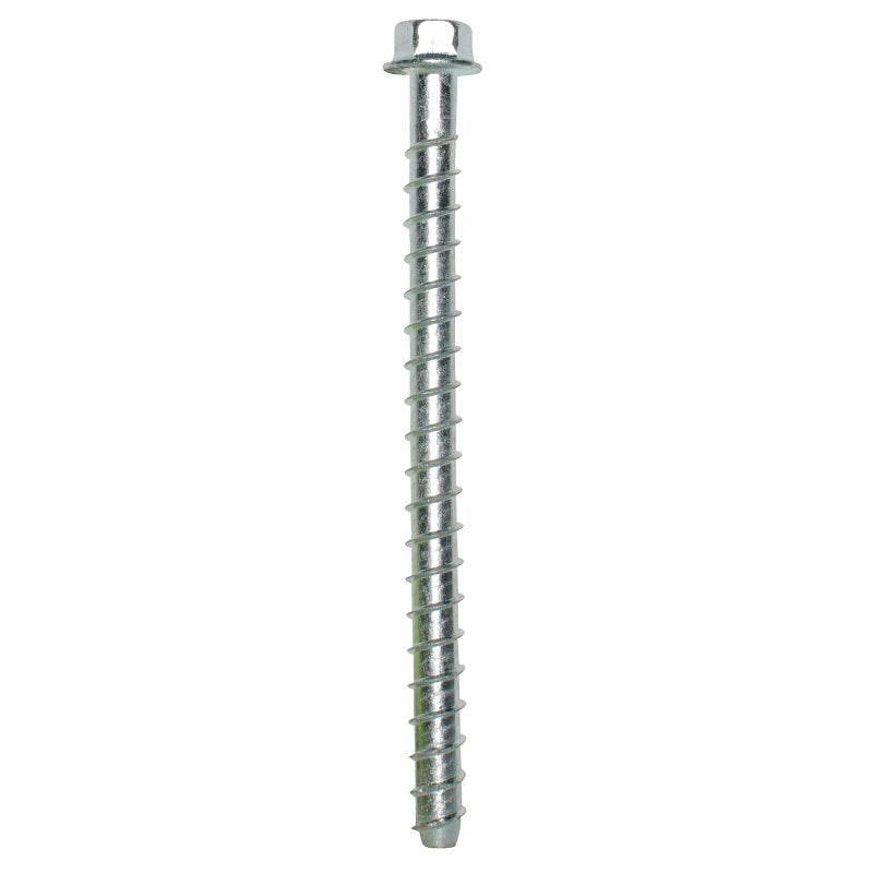 Simpson Strong-Tie Titen HD THD37600HF1 Heavy-Duty Screw Anchor, 3/8 in Dia, 6 in L, Carbon Steel, Zinc