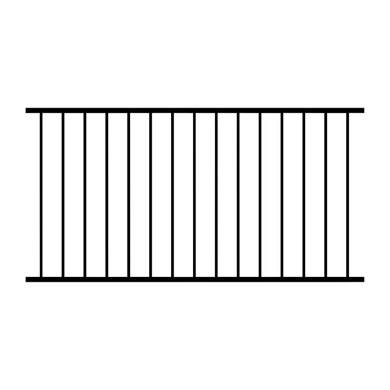 DSR3470-DB RAILING BLK 36X70IN