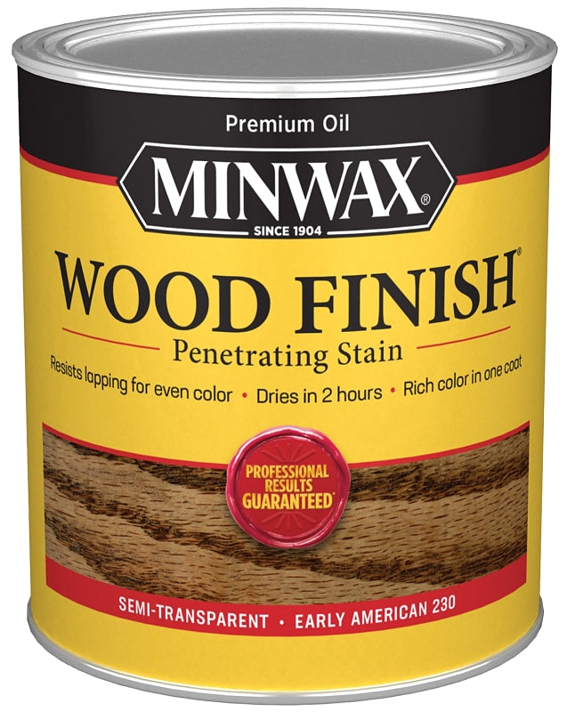 Minwax 70008444 Wood Stain, Early American, Liquid, 1 qt, Can