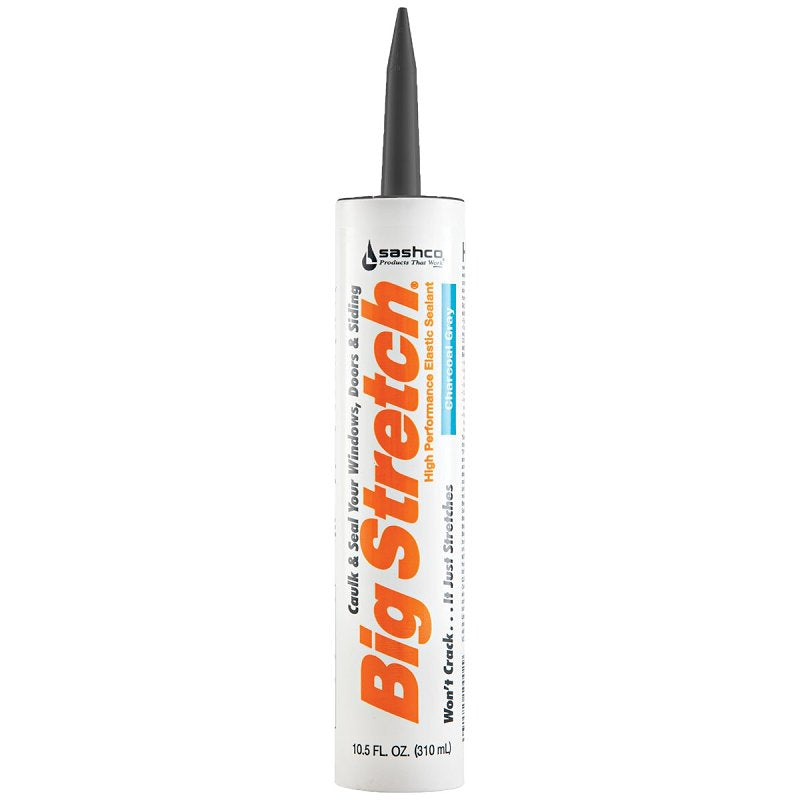 Big Stretch 10084 Elastomeric Sealant, Charcoal Gray, 4 to 5 days Curing, 40 to 120 deg F, 10.5 oz