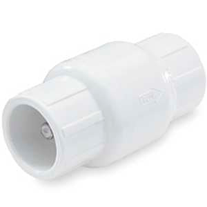 NDS 1011-15 Check Valve, 1-1/2 in, Slip Joint, 200 psi Pressure, PVC Body