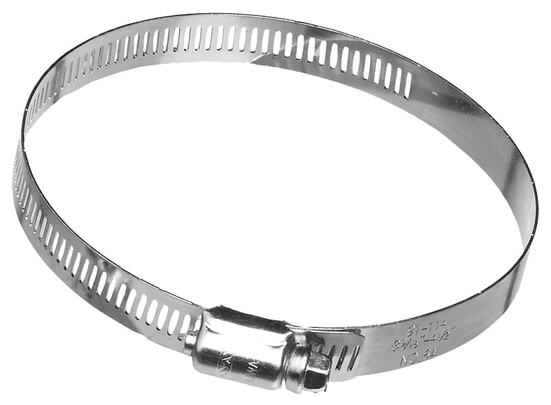 Dundas Jafine MC3ZW Worm Gear Clamp, Clamping Range: 3 in, Galvanized Steel