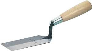 Marshalltown 52 Margin Trowel, 5 in L Blade, 2 in W Blade, HCS Blade, Wood Handle