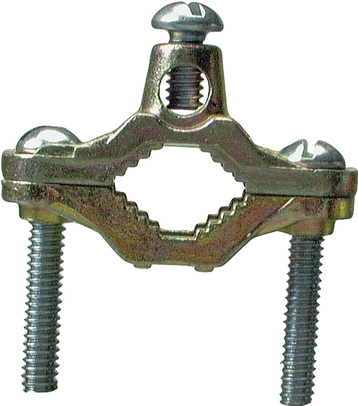 Halex 36010 Ground Clamp, 10 to 2 AWG Wire, Bronze