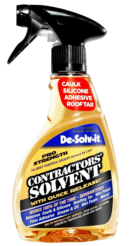 Orange-Sol 10022 Contractor Solvent, Liquid, Citrus, Clear/Orange, 12 oz, Bottle