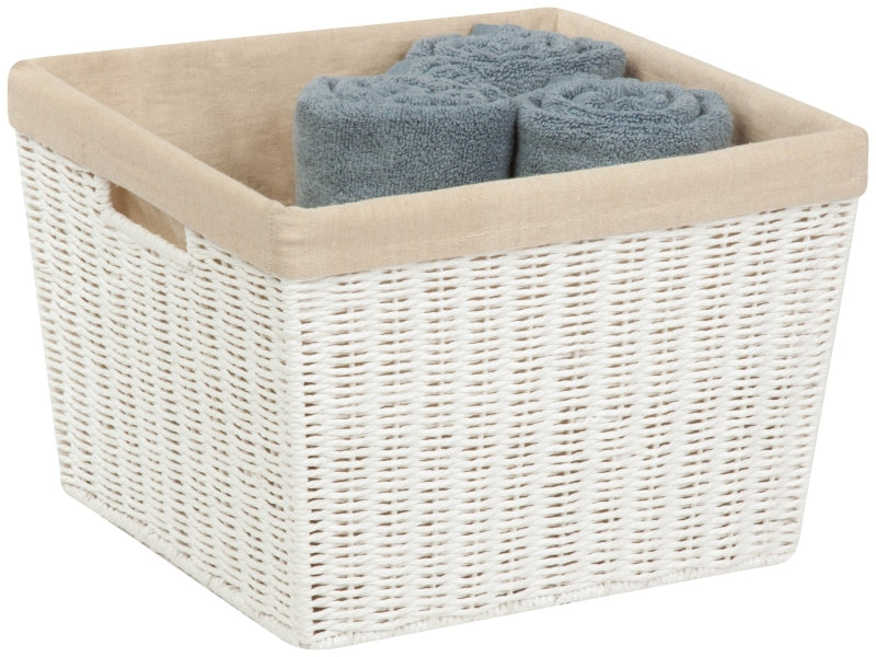 Honey-Can-Do STO-03561 Storage Basket, Paper, White