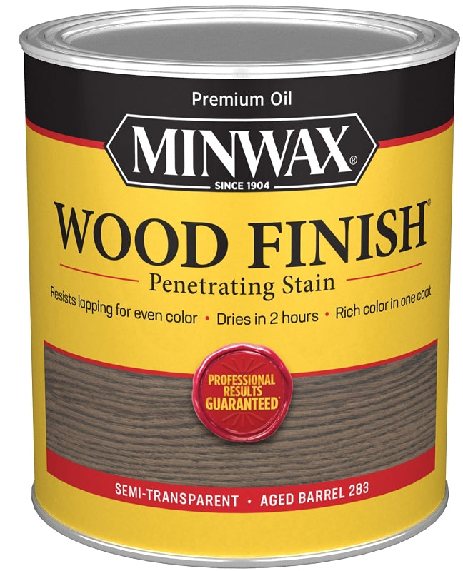 Minwax 701054444 Wood Stain, Aged Barrel, Liquid, 1 qt