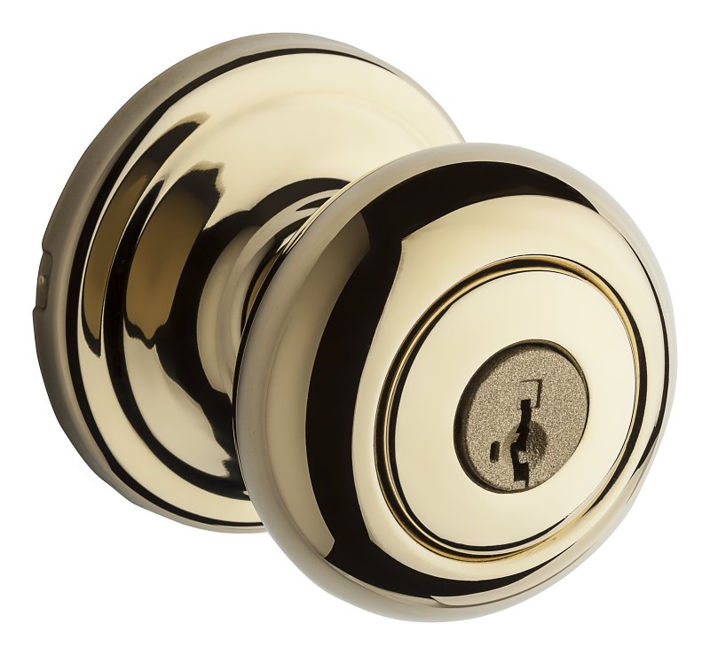 Kwikset Signature Series 740H3SMT 6AL/RCS Entry Knob, Polished Brass, Metal, K3, KW1 Keyway, 2 Grade