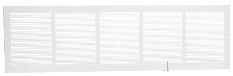 GRILLE SIDEWALL WHITE 30INX8IN