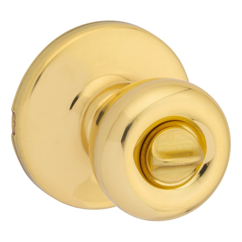 Kwikset 300T 3 6AL RCS V1 Privacy Lockset, Bell, Tylo Design, Polished Brass, Zinc, Gold, Reversible Hand