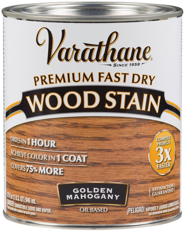 Varathane 262014 Wood Stain, Golden Mahogany, Liquid, 1 qt, Can