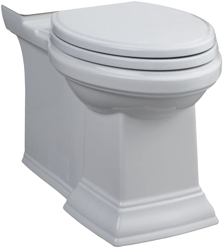 American Standard Town Square 3851A101.020 Toilet Bowl, Elongated, 1.28 gpf Flush, 12 in Rough-In, Vitreous China
