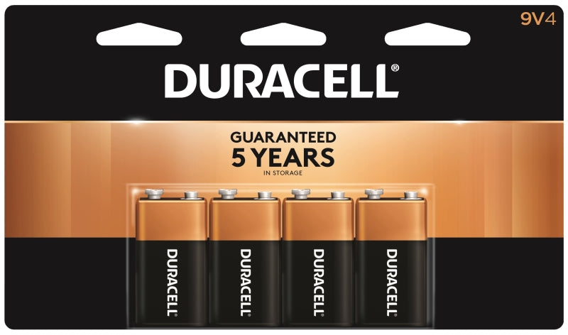 Duracell 41333935645 Battery, 9 V Battery, Alkaline, Manganese Dioxide