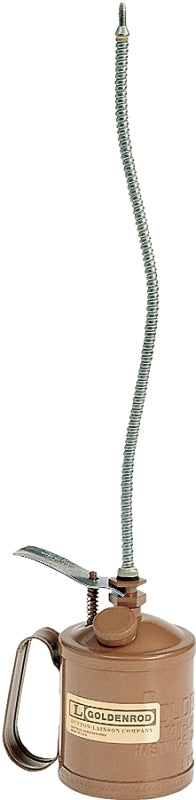 DL Goldenrod 120 120-C3 Pump Oiler, 16 oz Capacity, Flexible Spout, Steel, Powder-Coated Copper Bronze