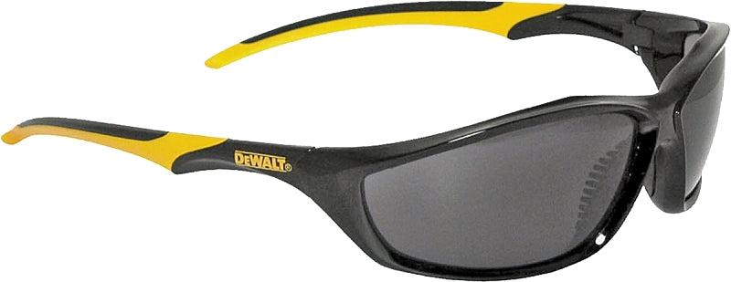 DeWALT DPG96-2C Safety Glasses, Hard-Coated Lens, Polycarbonate Lens, Full Frame, Black/Yellow Frame