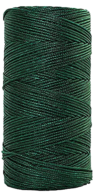 BARON 59264 Twine, #18 Dia, 1050 ft L, 13 lb Working Load, Nylon/Poly, Green