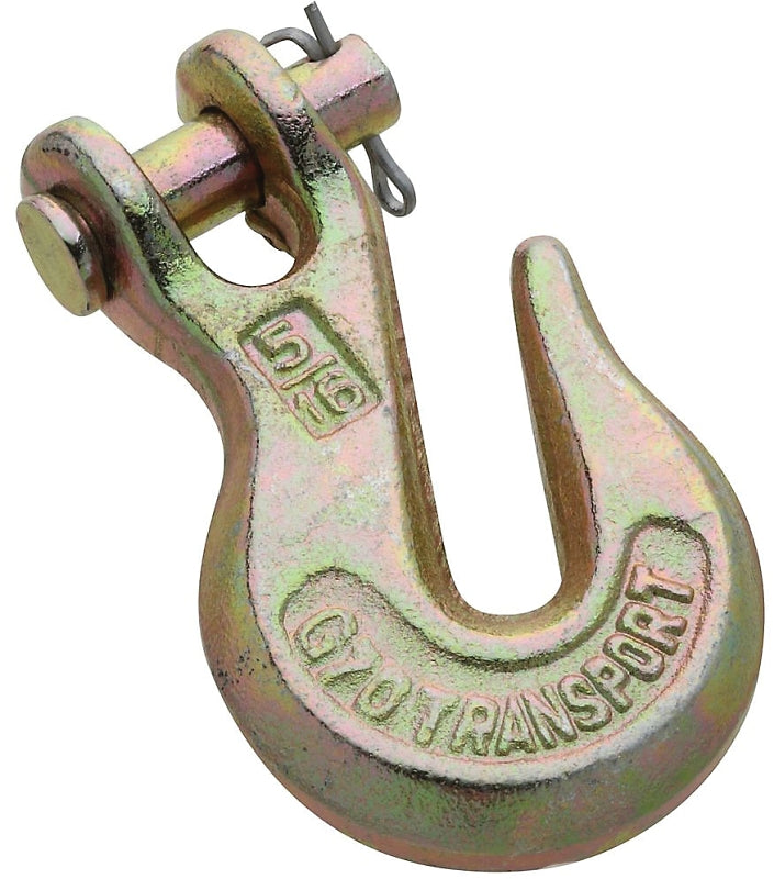 National Hardware N282-087 Clevis Grab Hook, 5/16 in, 4700 lb Working Load, Steel, Yellow Chrome