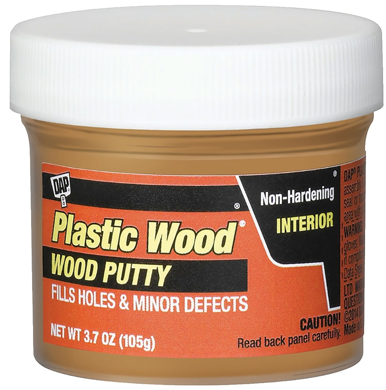 DAP 7079821276 Wood Putty, Solid, Mild, Pleasant, Natural Oak, 3.7 oz, Tub