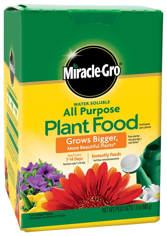 Miracle-Gro 1000283 All-Purpose Plant Food, 3 lb Box, Solid, 24-8-16 N-P-K Ratio