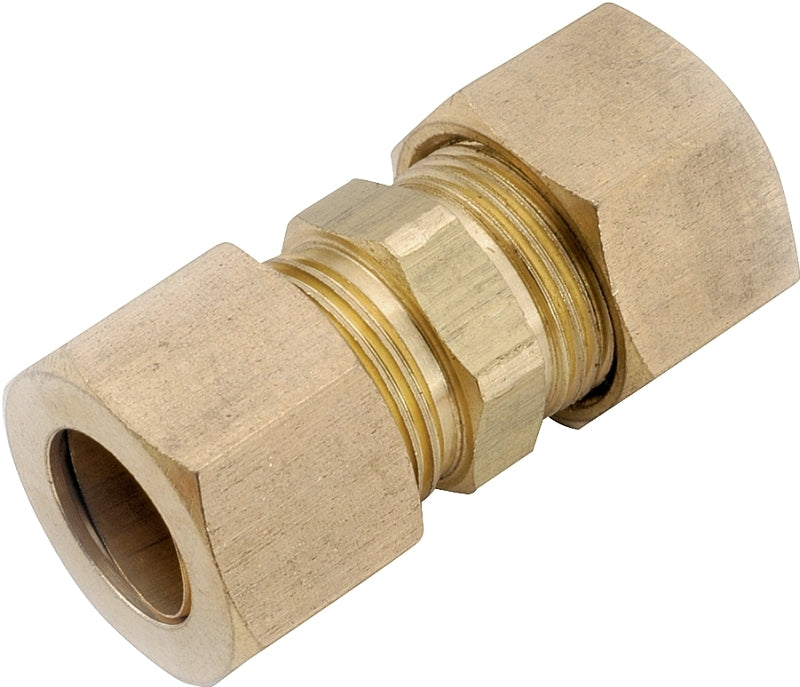 Anderson Metals 750062-06 Pipe Union, 3/8 in, Compression, Brass, 200 psi Pressure