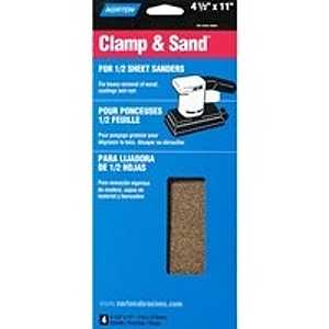 NORTON 48355 Multi-Stand Sheet, 4-1/2 in W, 11 in L, 60 Grit, Coarse, Aluminum Oxide Abrasive, Paper Backing