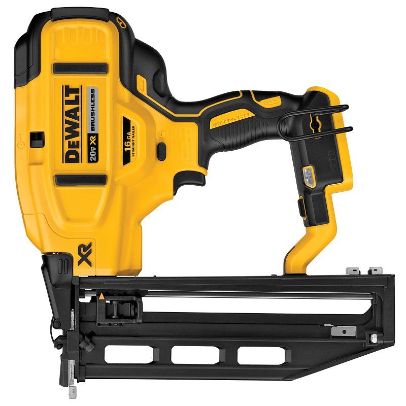 DEWALT DCN662B Nailer, 20 V, 2 Ah, 110 Magazine, Adhesive Collation, 16 ga Nail, Nail Fastener