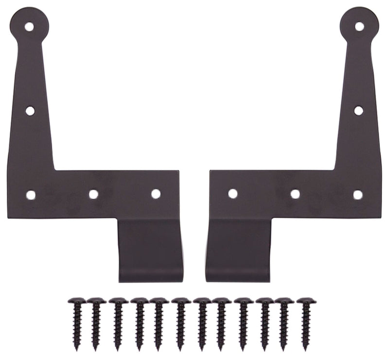 L-HINGE SS 1/2OS BLK